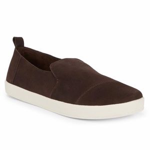 Toms Cameron Slip-On Sneaker Men SZ 10 Brown Suede